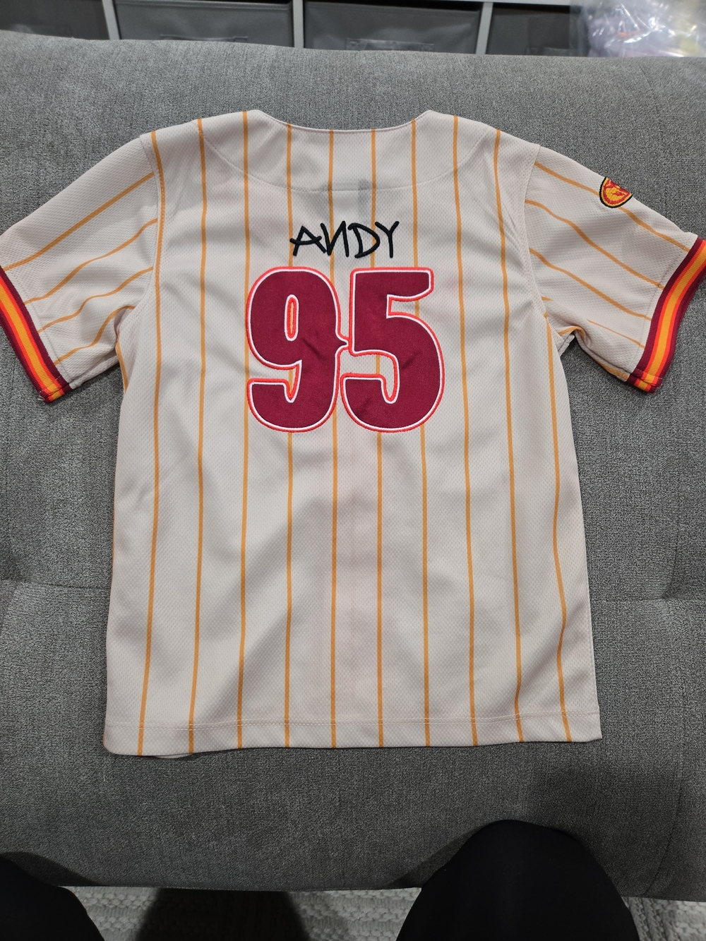 Disney Pixar Toy Story Woody Baseball Jersey — BoxLunch Exclusive - Picture 5 of 5